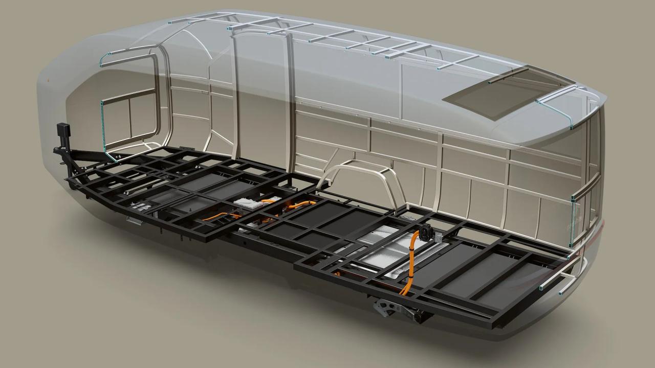 Pebble flow electric camping trailer ships in 2025