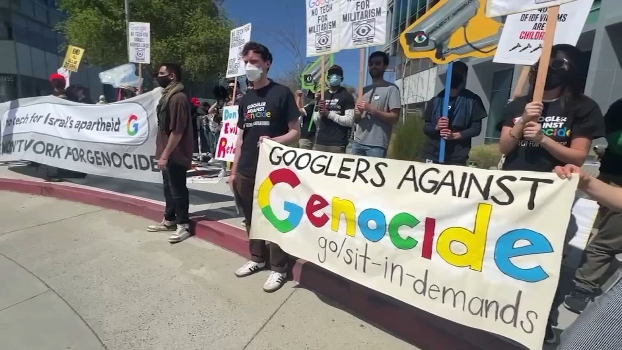 Google no tech for apartheid project nimbus israel gaza protest
