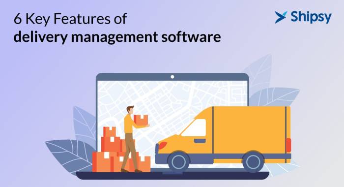 Last mile delivery software