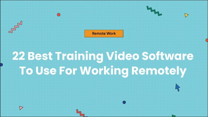 Training video software