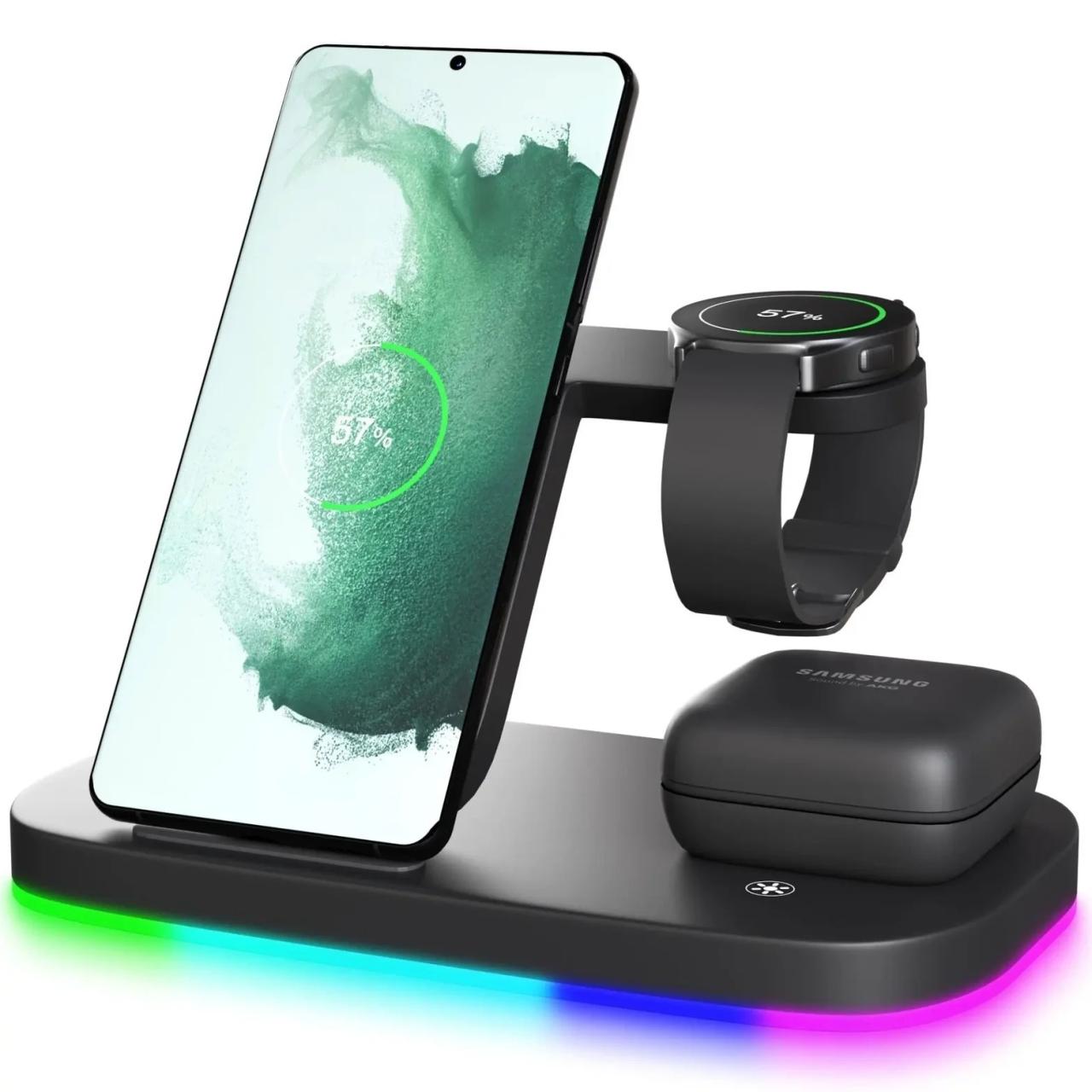 Charging wireless dock airpods iwatch qi compatible