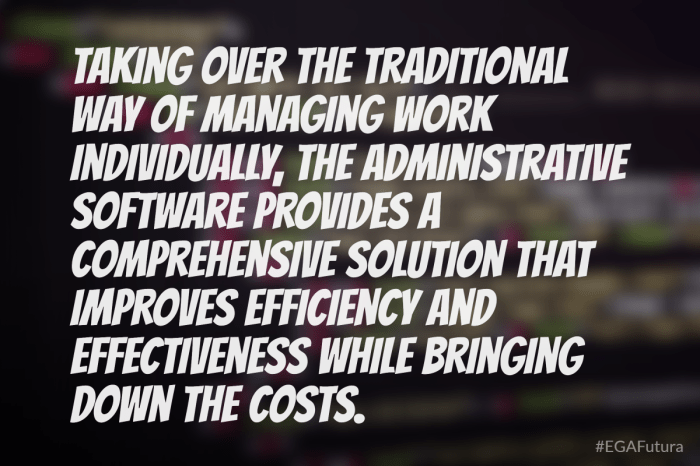 Administrative software