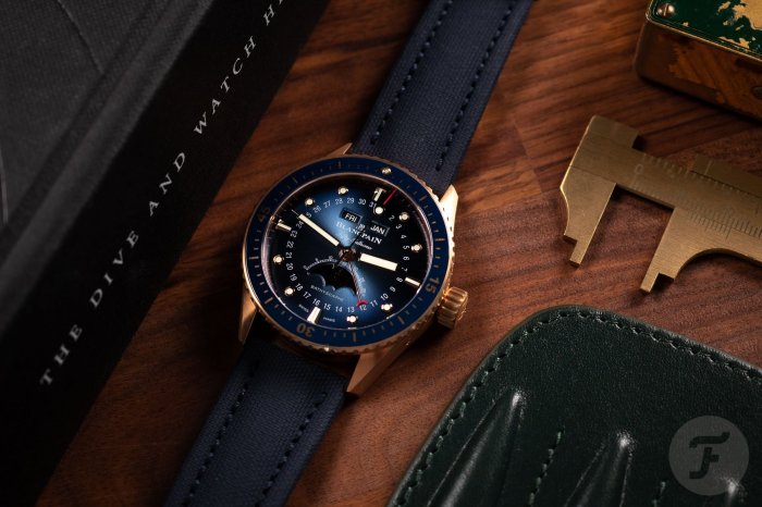 Blancpain fifty fathoms bathyscaphe quantieme complet phase de lune ceramic bracelet