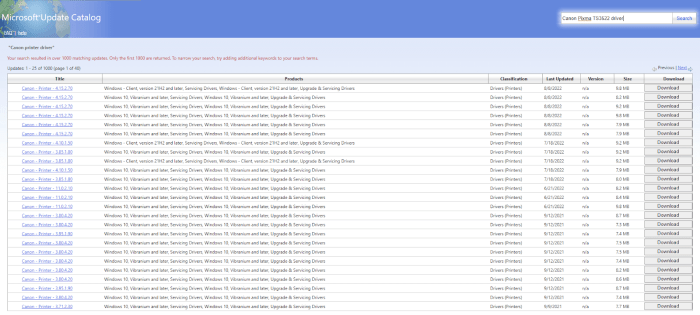 Canon ts3522 software download