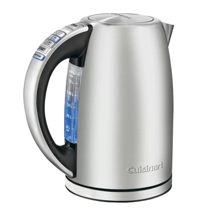 Kettle electric cuisinart cpk stainless steel cordless liter water hot amazon kettles tea small heating programmable power editor rating kitchen