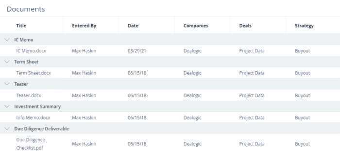 Due diligence software