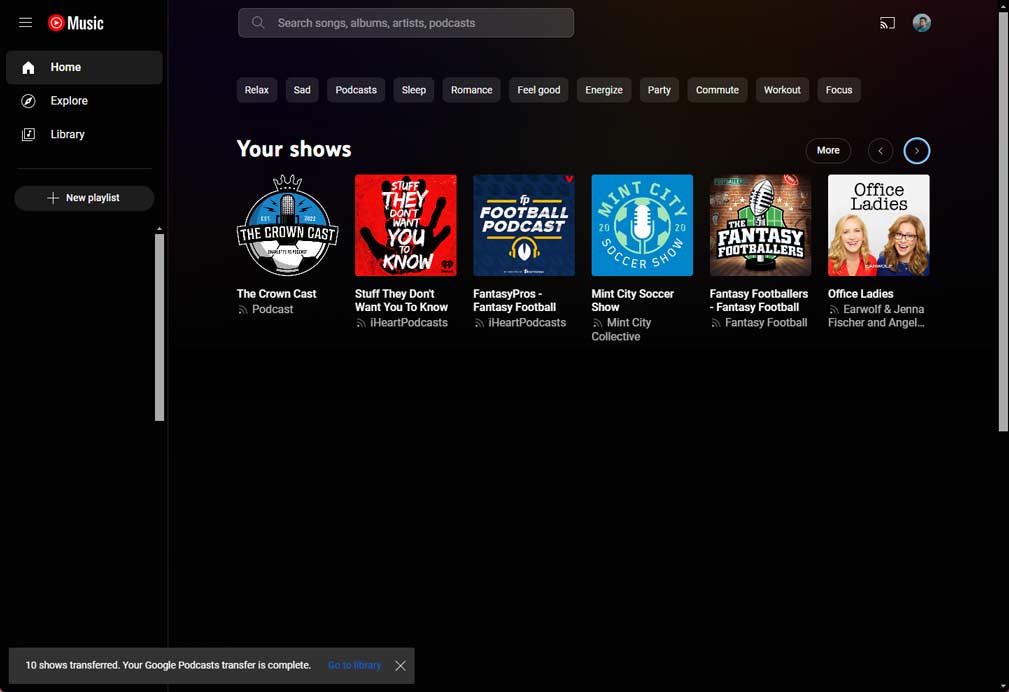 Google podcasts how to transfer your subscriptions