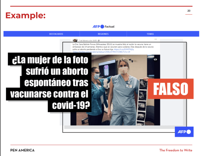 Hispanic fact checkers react meta disinformation