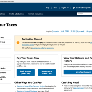 How to pay taxes online