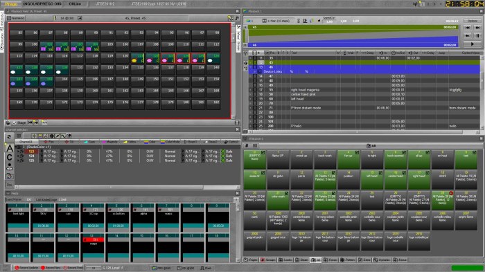 Visual lighting software