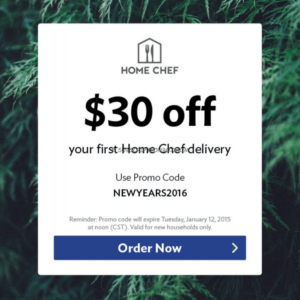 Home chef promo code