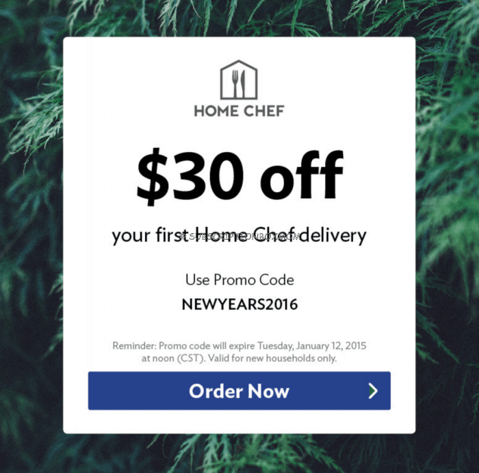 Home chef promo code