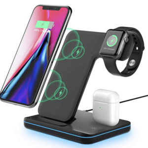 Cargador qi airpods charger charging carga inalámbrico inalámbrica 15w xr cargadores soportes rápida estación rápido relojes