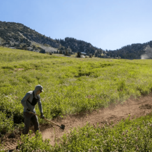 Snow lack skiiers piste rammed usually taking sky would which into get