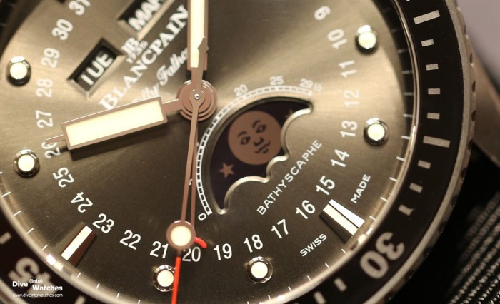 Blancpain fifty fathoms bathyscaphe quantieme complet phase de lune ceramic bracelet