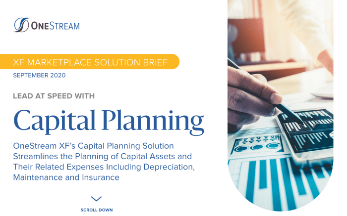 Capital planning online datasheet software