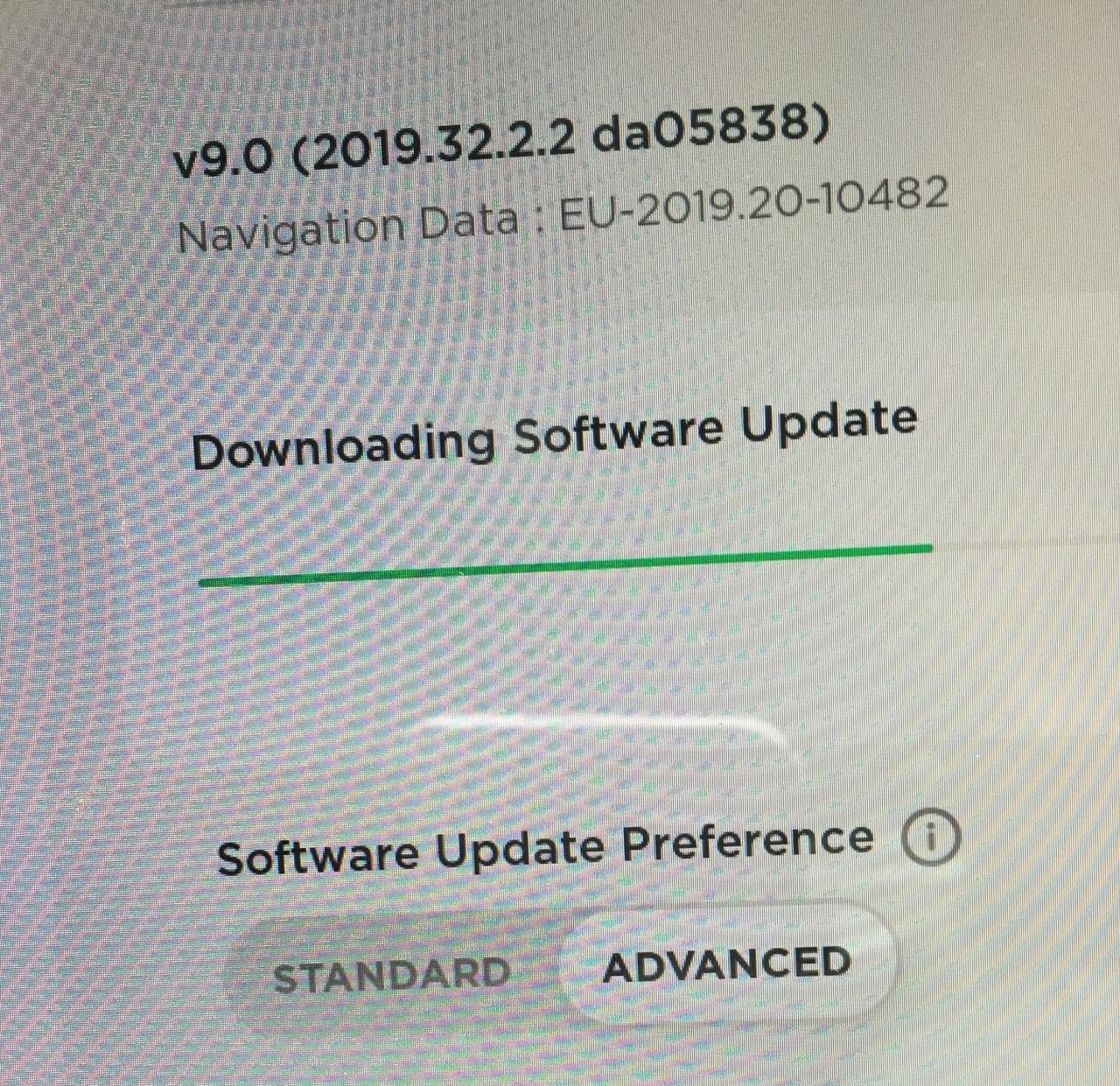 Tesla software update stuck