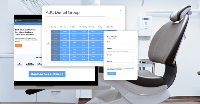 Dental scheduling software