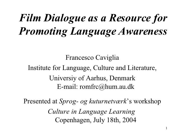 How to boost spoken dialogue in movies and shows