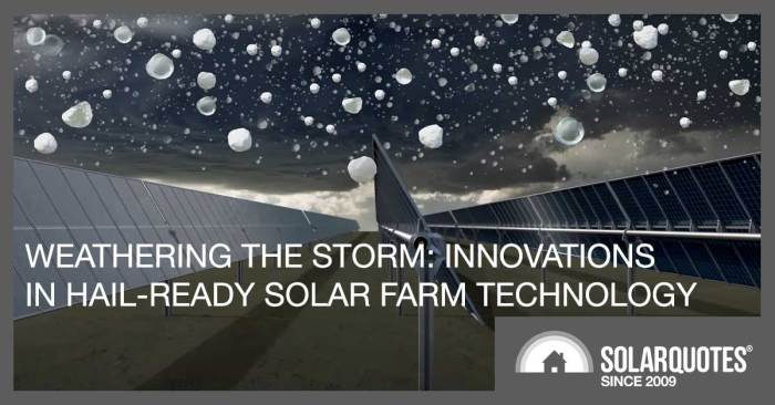 Solar energy hale protection