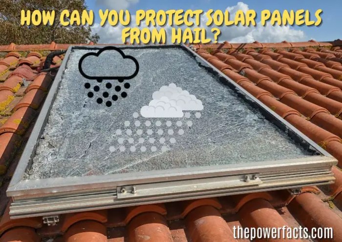 Solar energy hale protection