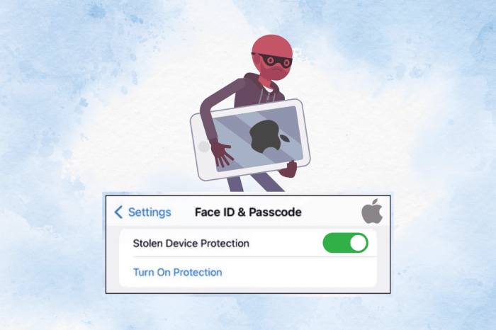 How to use stolen device protection on apple iphone