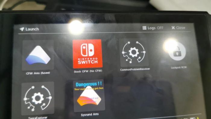 Unable to start software nintendo switch atmosphere
