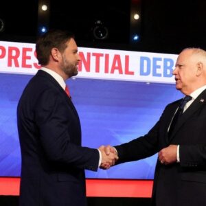 Vp debate vance walz