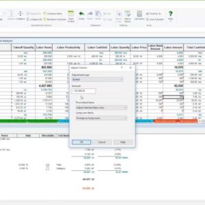 Construction cost tracking software