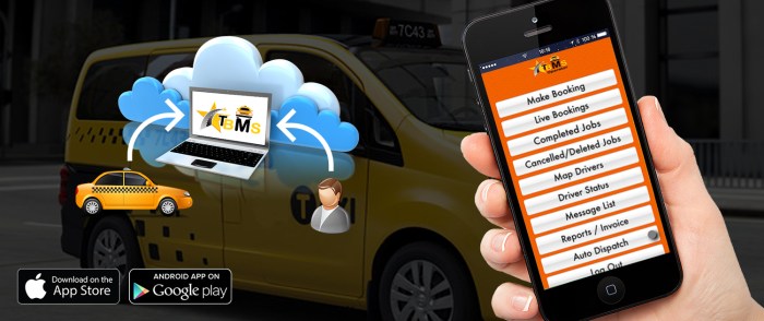 Taxi dispatch software