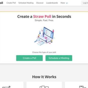 Voting aplikasi strawpoll