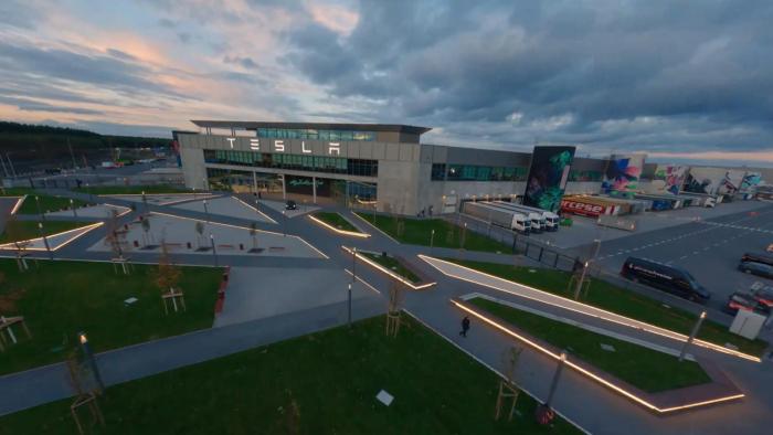 Tesla forest protest environment sham