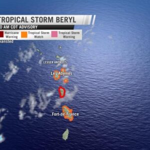Hurricane beryl category 5 storm extreme weather summer 2024