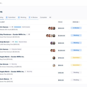 Project management software with client portal