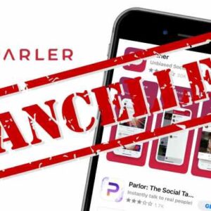 Parler app store free speech censorship